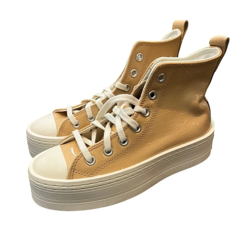 NEW Converse Women Chuck Taylor All Star Modern Lift Hi Platform Glossy Size 6.5